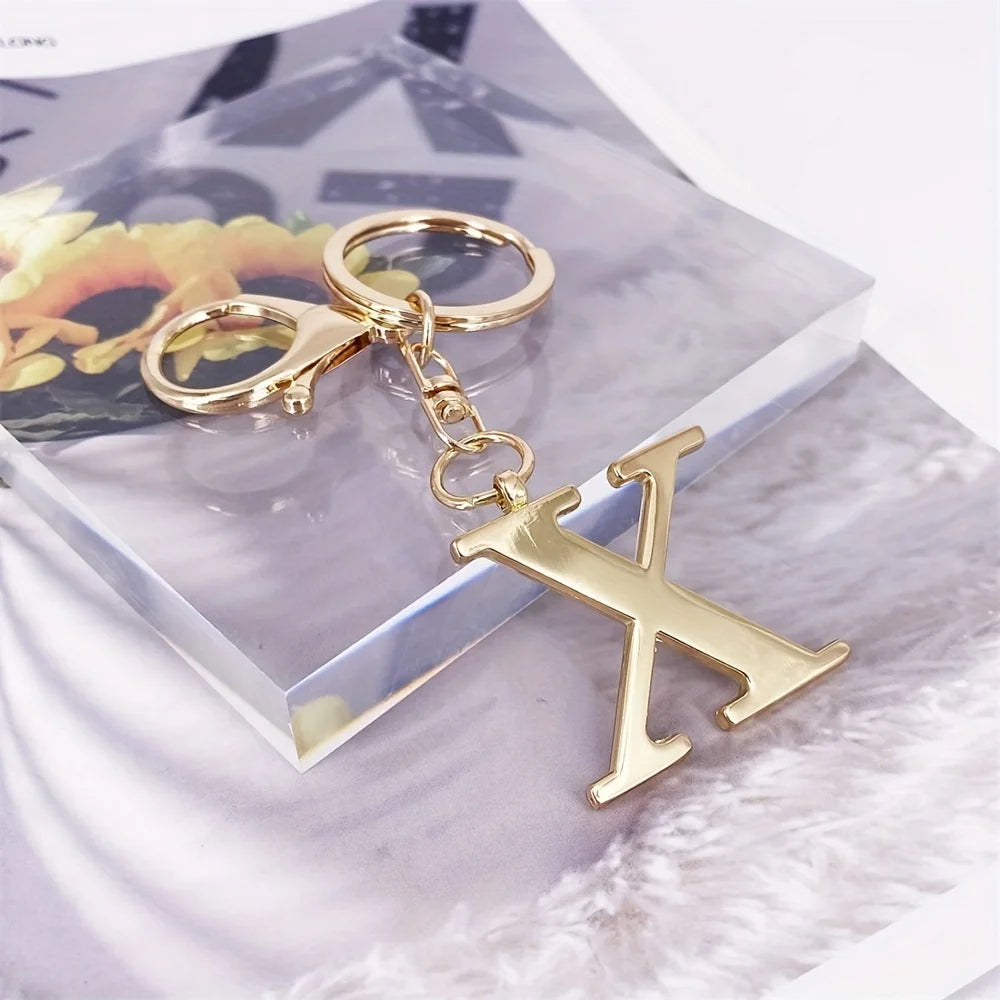 1pc English Letter Keychain Pendant Phone Pendant Key Ring Accessories Lovely Bag Charm for Girls Gift Car Pendant