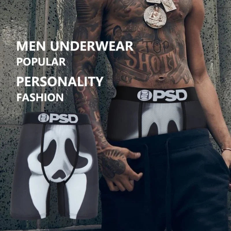 OZPSD 1Pcs Men Underwear Boxer Nylon Breathable Crotch Man Boxer Briefs Sexy Men's Panties Plus Size L-XXL Mens Boxer Underpants