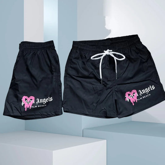 American Streetwear Brand Palm Angel Palm Beach Casual Quick-drying Breathable Men's and Women's Swimming Motorcycle Shorts