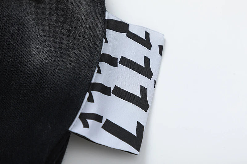 RRR123 2024 New Sports Shorts Heavyweight Washed Graffiti Print Vintage Drawstring Capris Casual High Street Loose Curled Y2K