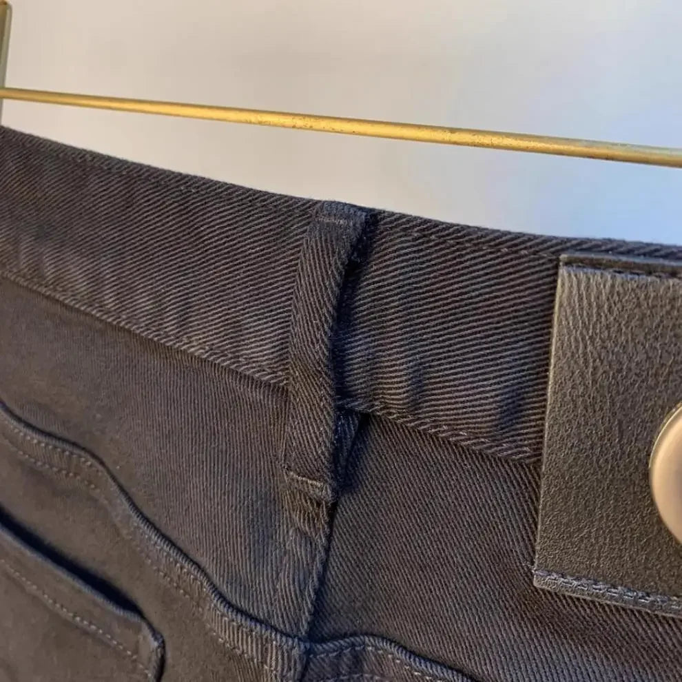 Spring Autumn Men's Elastic Slim Fit Casual Jeans Trendy Loose High End Brand Fashionable Long Trousers Popular Style