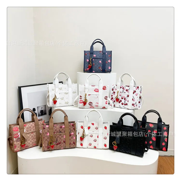 2025 New! Large Capacity Tote Bag - Simple Stylish, Cute Korean Style, Trendy Printed