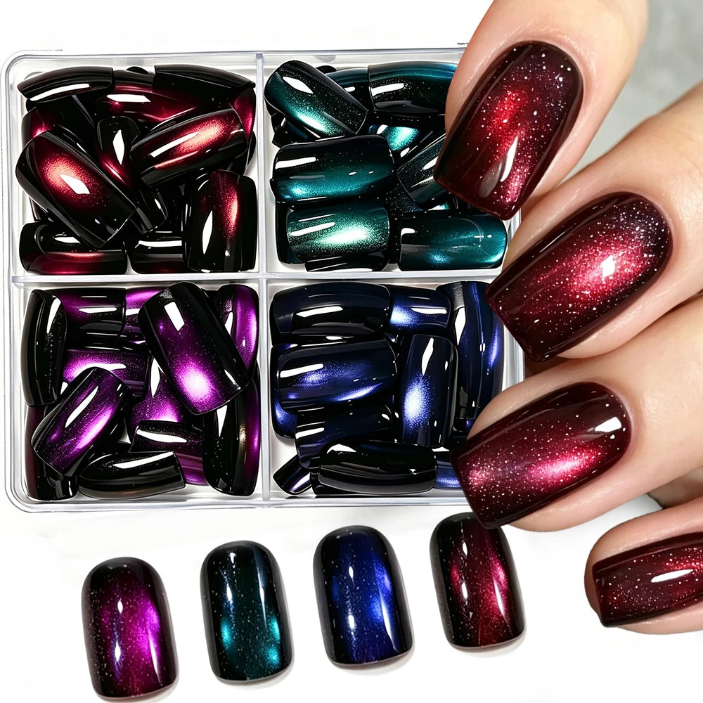 24/96pcs Nude Leopard French Bowknot False Nails Short Round Square Press On Nails Y2K Cute Leopard Bow Actylic Fake Nails Tips