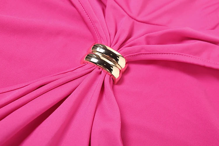 Weird Puss Metal Knot Tank Tops Women 2025 Summer Solid Pleated Sleeveless Stretch Simple Basic Streetwear Skinny Casual Vest