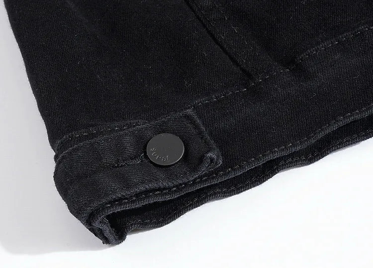 2025 Denim Jackets Men Solid Color Jacket Slim Fit Denim Coat Fashion Military Jacket Yellow Black Green White Top for Men