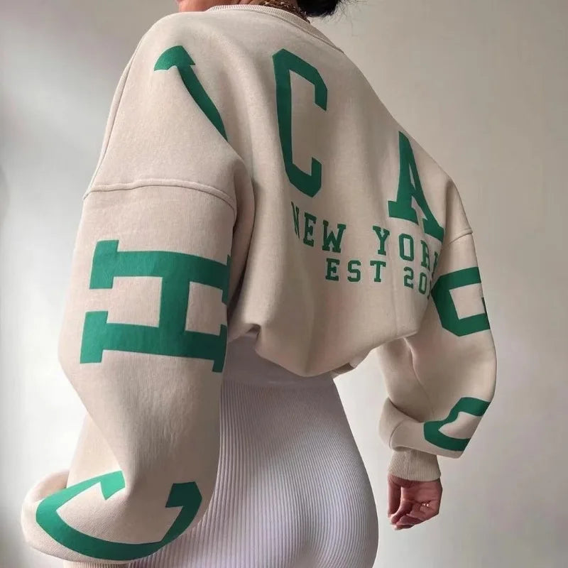 Casual Loose Harajuku Y2K Retro Letter Hoodie Women 2025 American New Street Hip-hop Fashion Punk Oversized Sweatshirt Men