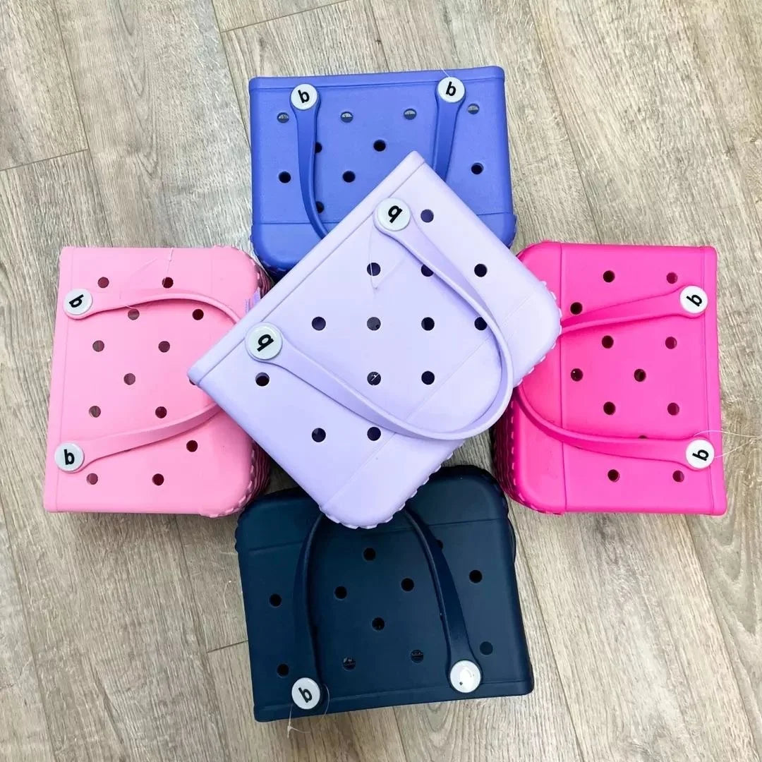 S M XL Eva Beach Bogs Bag Waterproof Extra Large Tote Bag Beach Basket Women Picnic Handbag 48cm XL Tote Bag Rubber shopping Bag