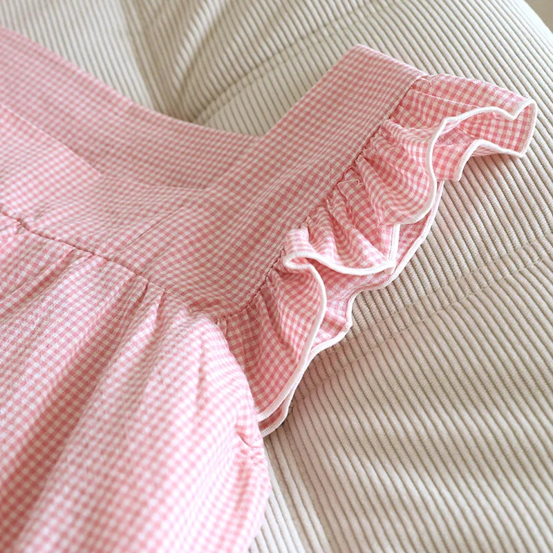 Cotton Nightgowns Night Dress For Woman Nightwear Nightie Sleeveless Pajamas Dress Summer Women's Sleepwear Nightdress