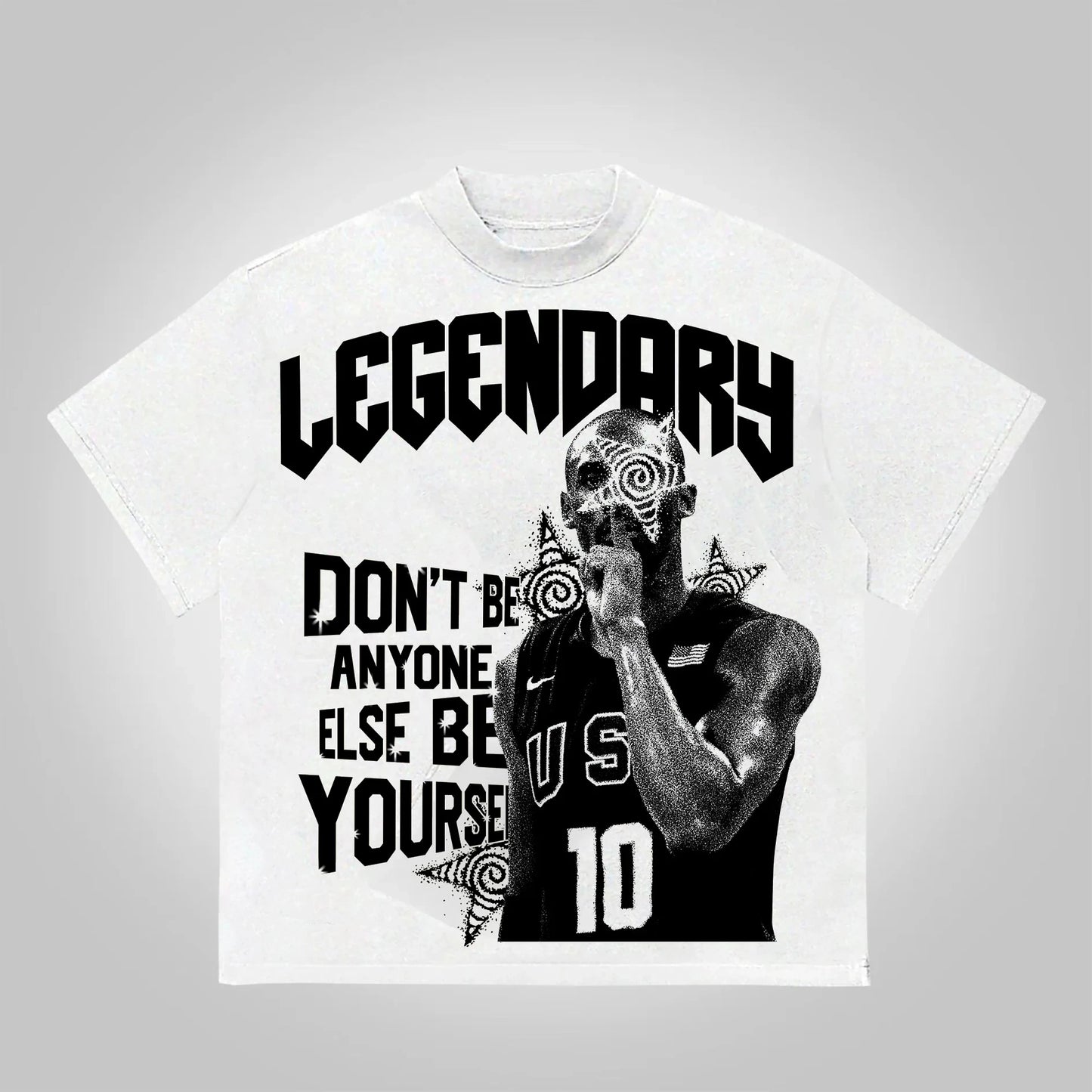 Legendary Basketball Star Trendy Highstreet Men Women T-Shirt Graphics Printed Clothing Casual Loose Tees Tops For Unisex