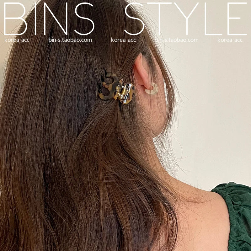 3cm Mini Hair Clip  Korean Style Fashion Cute ClawFor Fringe Kids Girls Bobby Pins for Pieces kawaii Hair Accessories Pumpkin