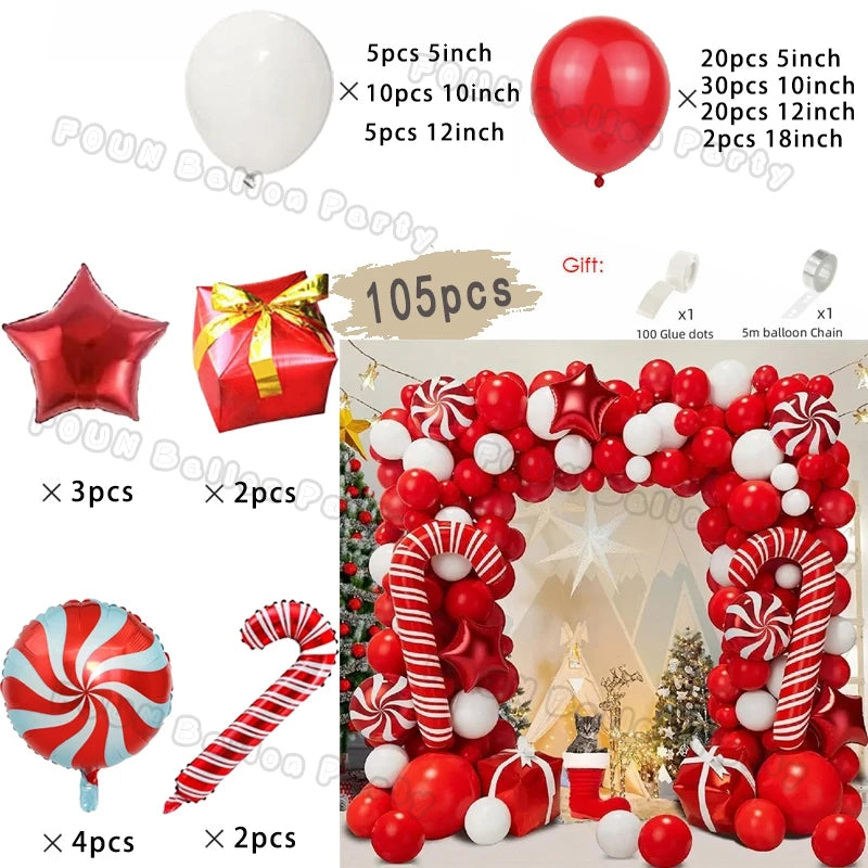 Christmas Balloon Garland Arch Kit — Holiday Party Decor