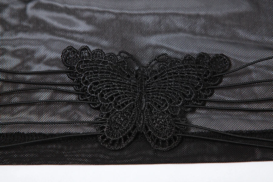 Weird Puss Halter Neck Women Crop Tops v Neck Backless Spaghetti Strap Butterfly Sexy Summer Fashion Clubwear Nightout Wild Vest