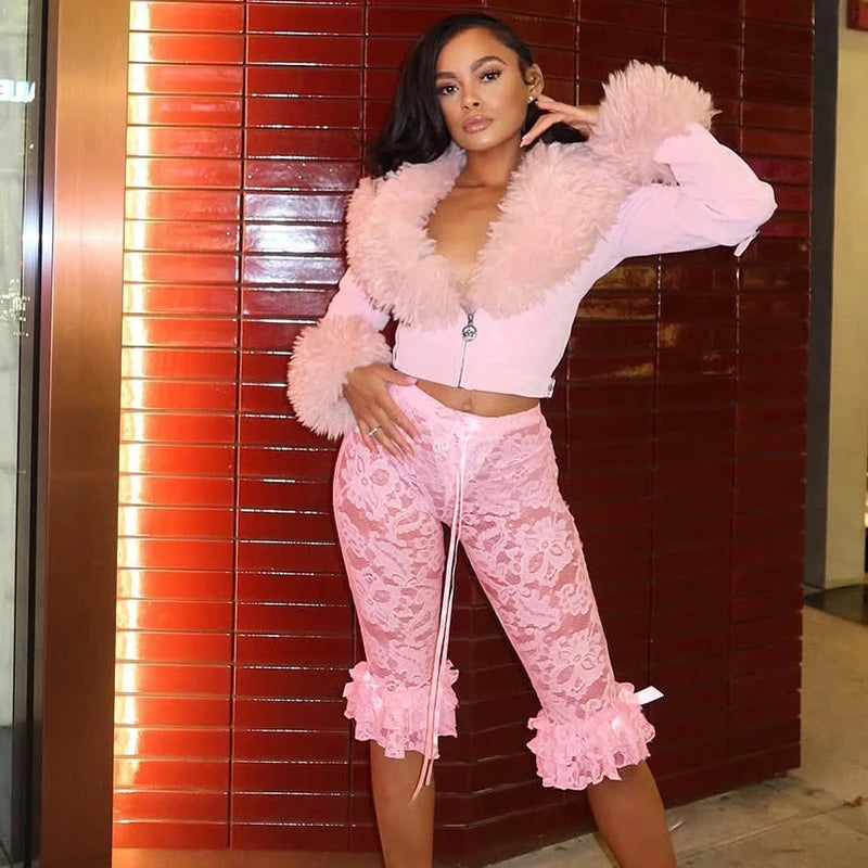 Weird Puss Jacquard Sexy Shorts Women Shirring Tierred Coquette Chic Summer Hipster Wild Basic Midnight Club Party Mid Bottom