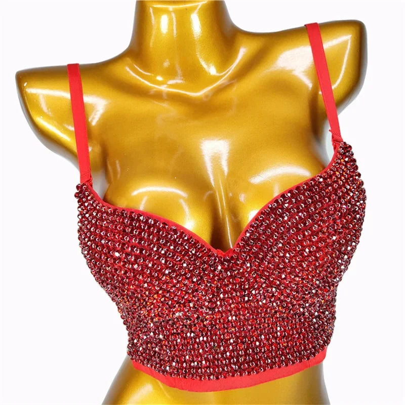 Bling Rhinestone Corset, Luxury Woman Clothes