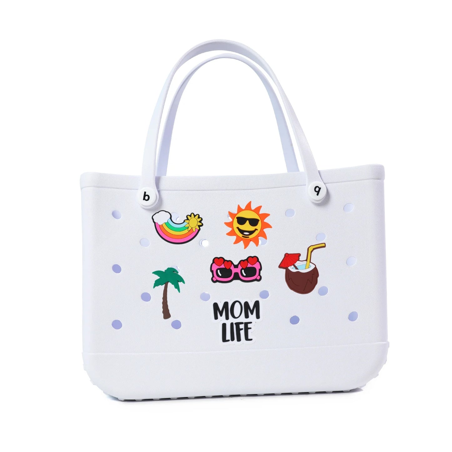 S M XL Eva Beach Bogs Bag Waterproof Extra Large Tote Bag Beach Basket Women Picnic Handbag 48cm XL Tote Bag Rubber shopping Bag