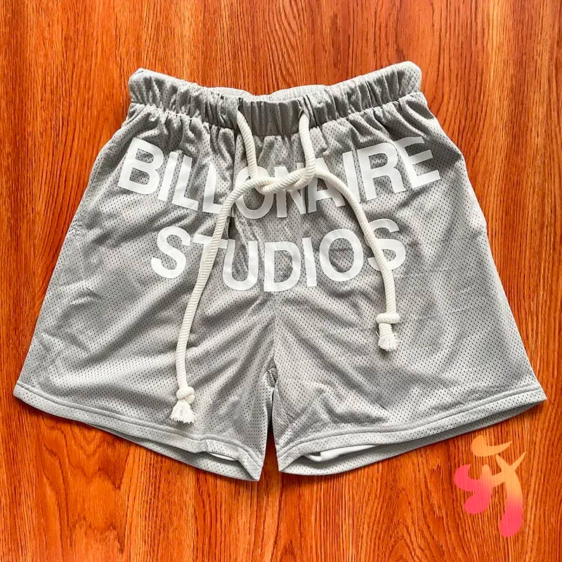 Cactus Jack Shorts Fashion Casual  Loose Color Blocking Patch Black Drawstring Elastic Waist Shorts Men Women Streetwear Pants