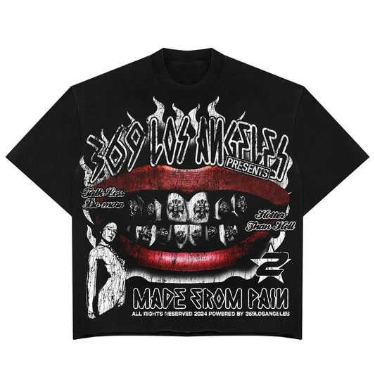 Streetwear T Shirt Y2K Hip Hop Punk Rock Graphic Print Oversized TShirt Mens, Womens Round Neck Cotton Short Sleeve Tops Clothes