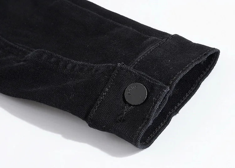 2025 Denim Jackets Men Solid Color Jacket Slim Fit Denim Coat Fashion Military Jacket Yellow Black Green White Top for Men