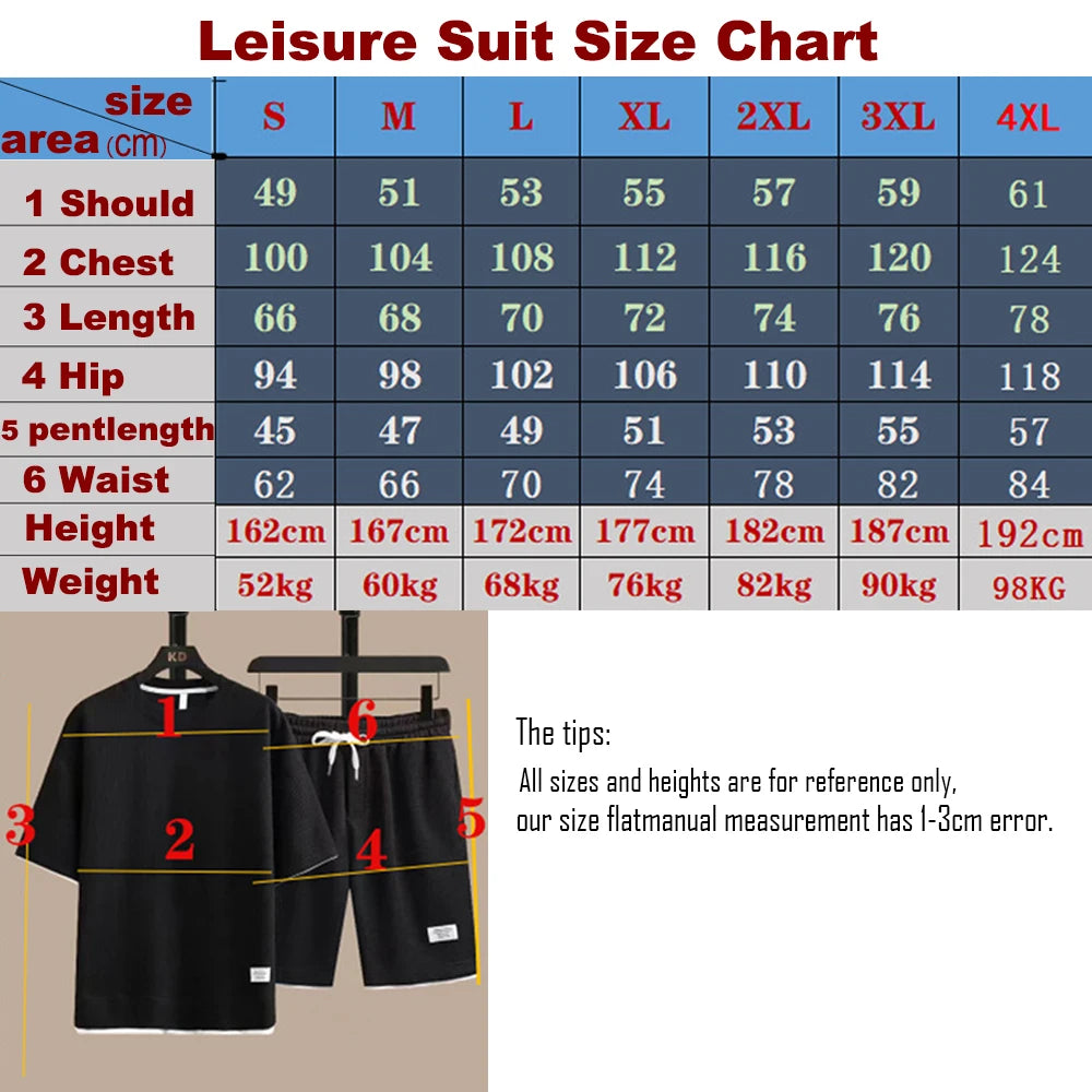 2025 Summer Men's Suit Casual Fashion Sportswear Men's Short-sleeved T-shirt + Sports Shorts Casual Men's Jogging Suit