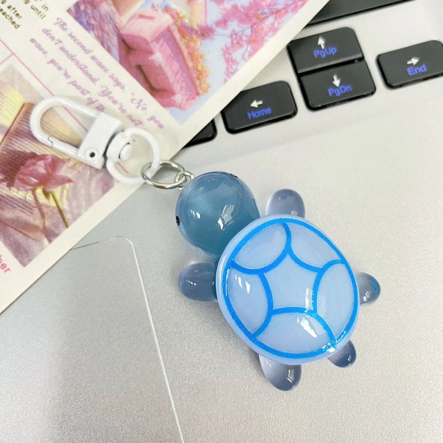 20PC Glow in The Dark Turtle Keychain for Women Bag Pendant Cute Luminous Tortoise Key Chains Animal Keyring Girl Friend DIYGift