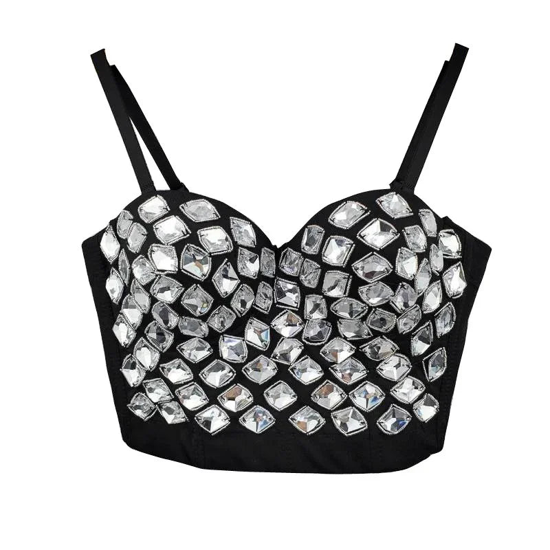 Bling Rhinestone Corset, Luxury Woman Clothes