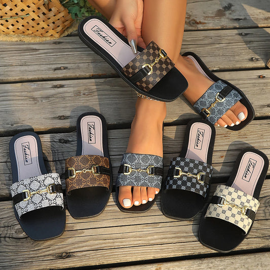 Women's Fashion Slip-On Flat Sandals