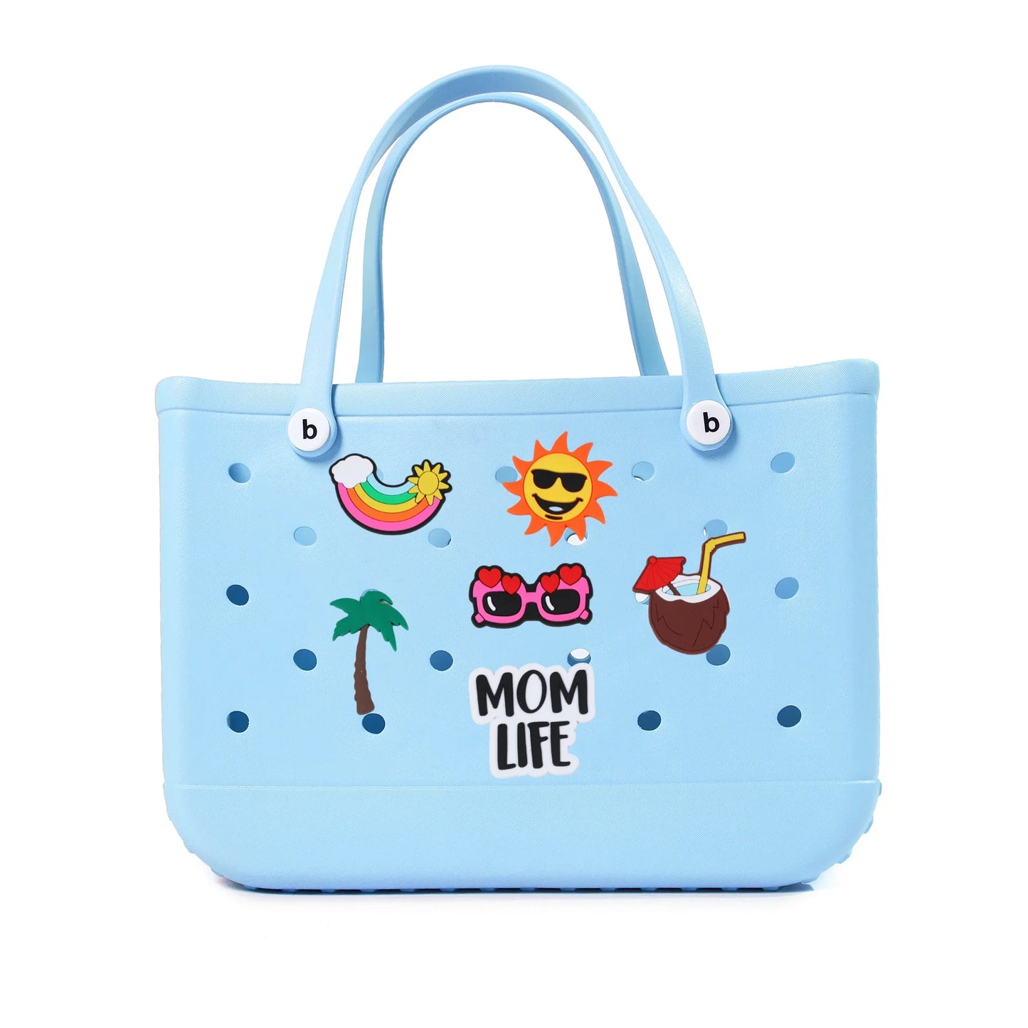 S M XL Eva Beach Bogs Bag Waterproof Extra Large Tote Bag Beach Basket Women Picnic Handbag 48cm XL Tote Bag Rubber shopping Bag