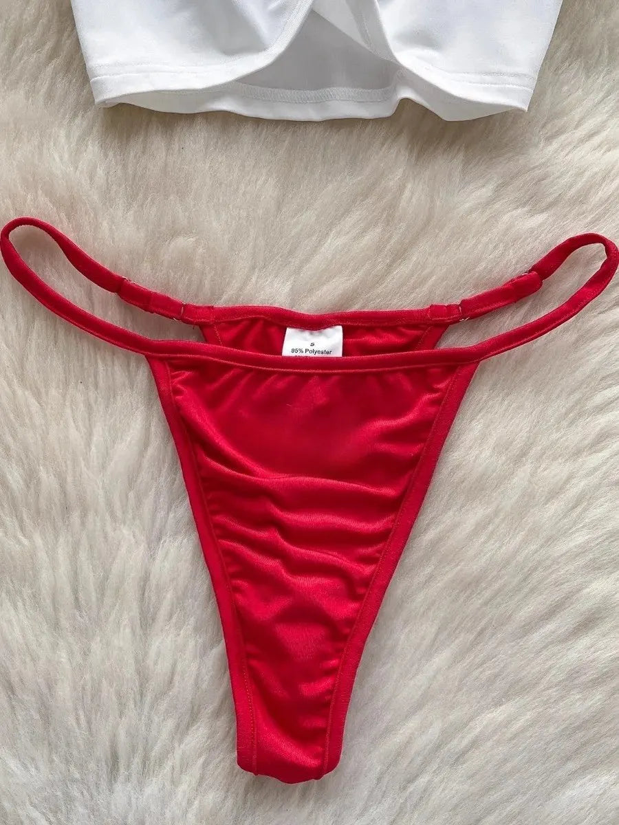 Foamlina Seaside Beach Suit Women's Swimsuit Two-piece Set Pure Desire Sleeveless Printed T-Shirt Vest Bikini Triangle Shorts