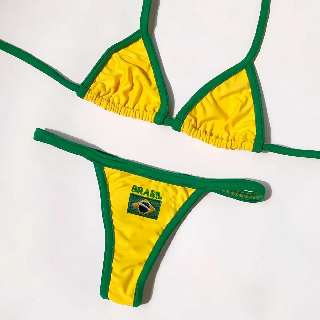 2026 Spring/Summer Season New Design Brazilian Letter Embroidery New Bikini Beach Sexy Women's Swimsuit
