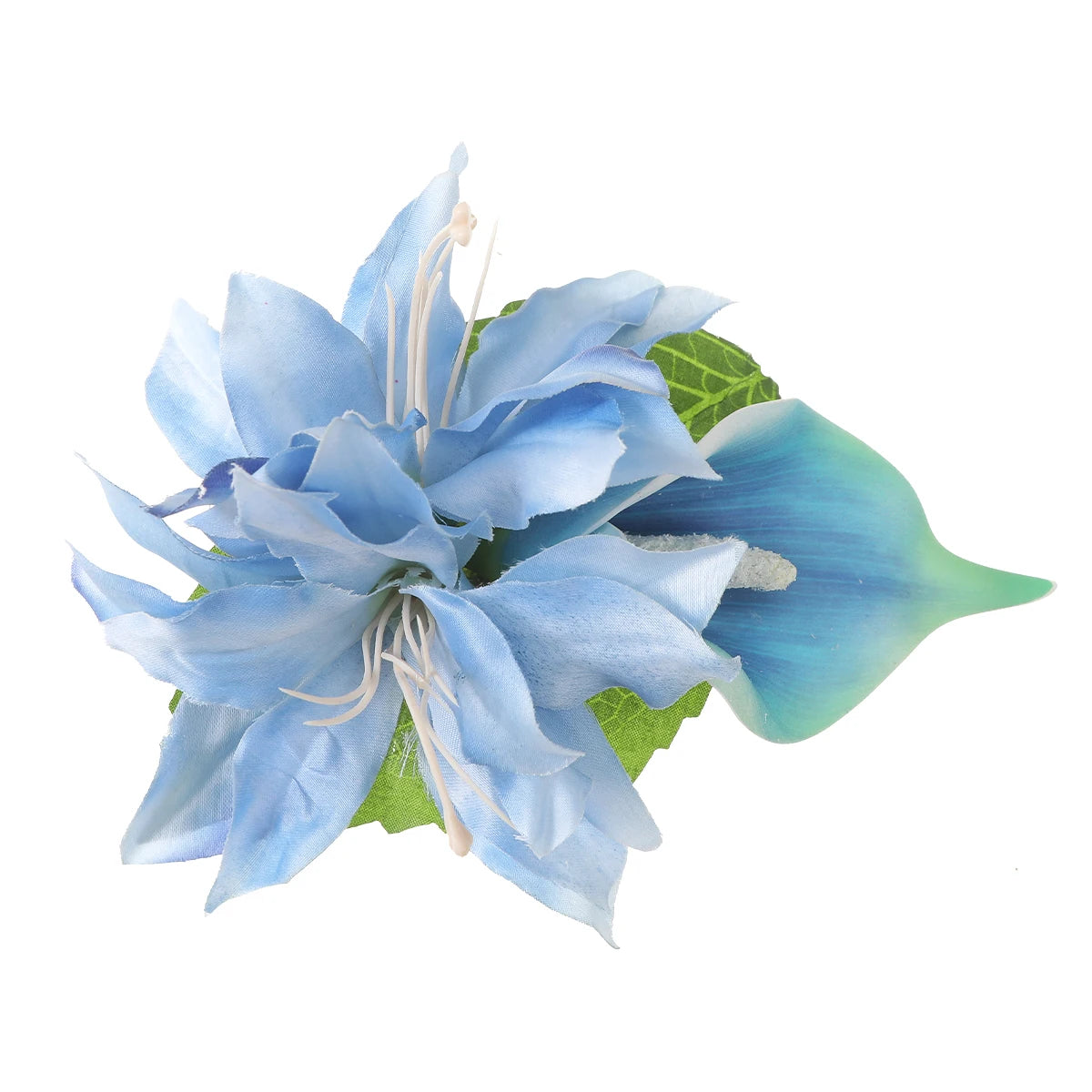 AWAYTR Elegant Bohemian Flower Small Hair Clips Faux Flower Side Pins Hairpin Vacation Beach Hair Accessories for Women