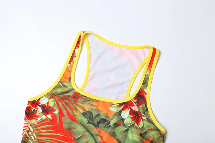 Weird Puss Colorful Print Women Tracksuit 2Piece Set Summer Casual Tank Tops+Shorts Matching Streetwear Stretch Activity Outfits
