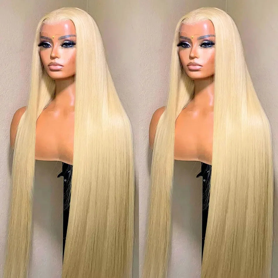 250 Density 613 Honey Blonde Color Straight 13x6 Lace Front Human Hair Wigs For Women 13x6 Transparent Frontal Wig