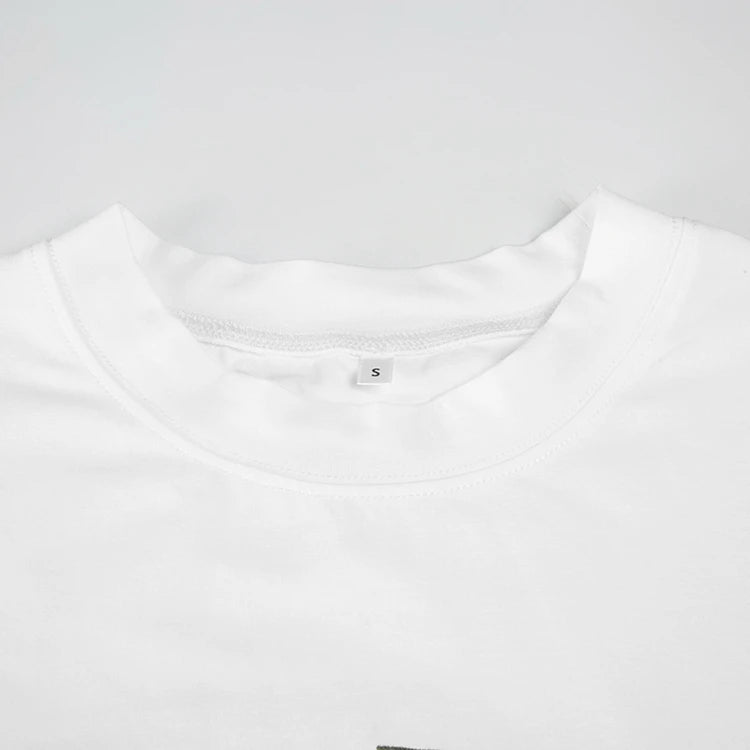 STYLISH LADY Chili Printed T Shirts 2025 Summer Women Short Sleeve O Neck Casual Loose White Streetwear Tops Tees