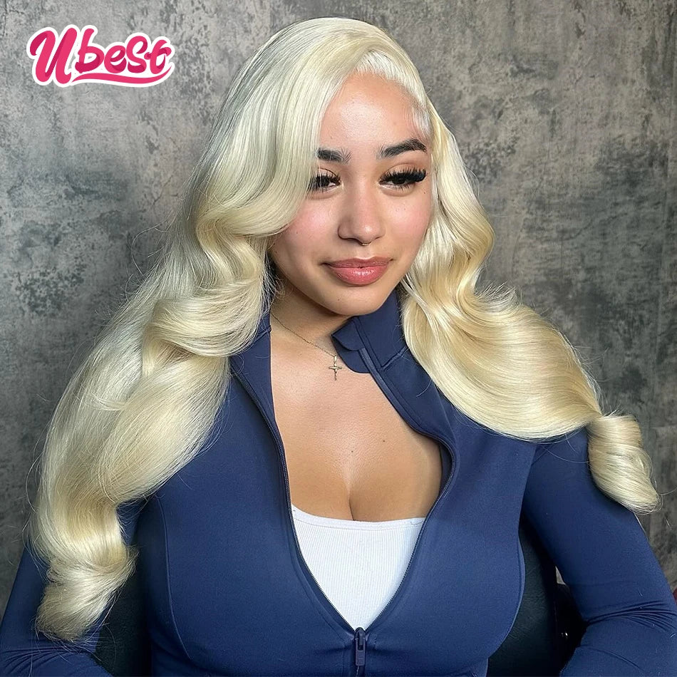 Ubest Ombre Pink Colored Body Wave 13x6 Lace Front Wigs Brazilian 100％ Human Hair Transparent Glueless Wig Pre Plucked For Women