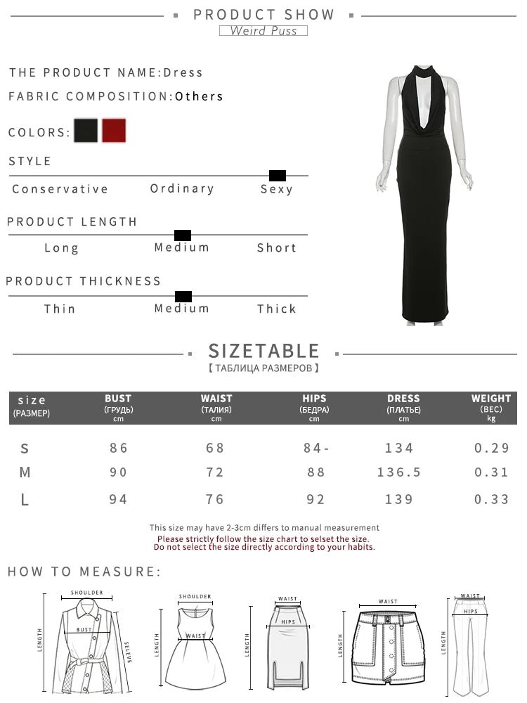 Hollow Halter Backless High Slit Long Bodycon Dress — Women's