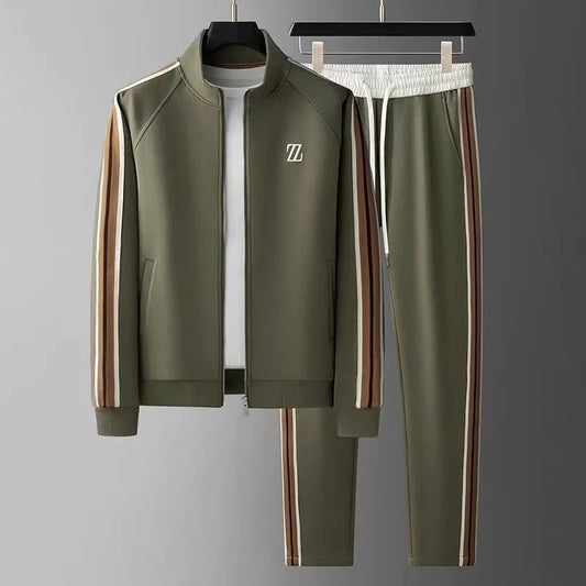 2025 men tracksuit Sportswear Suit Men's Jacket Trendy ins Embroidered Fashion Men's Jacket Trousers Two-Piece Set men clothing