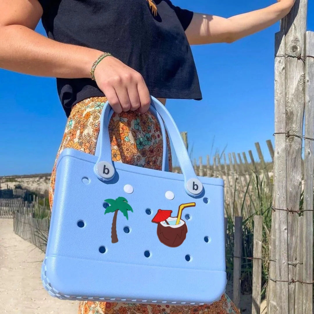 S M XL Eva Beach Bogs Bag Waterproof Extra Large Tote Bag Beach Basket Women Picnic Handbag 48cm XL Tote Bag Rubber shopping Bag