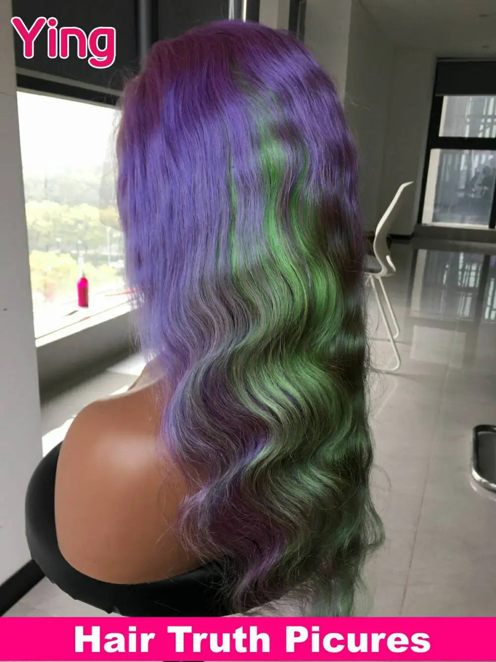 Ying Body Wave Lavender Purple 13x4 Lace Front Human Hair Wigs 13x6 Lace Frontal Wig  Pre Plucked Brazilian Remy 613 Wig