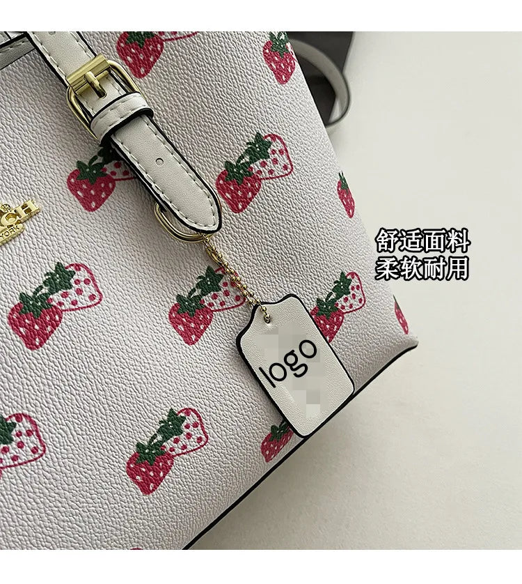 2025 Popular Classic Retro Tote Bag with Print, Shoulder Bag, Crossbody Bag, and Handheld Bag