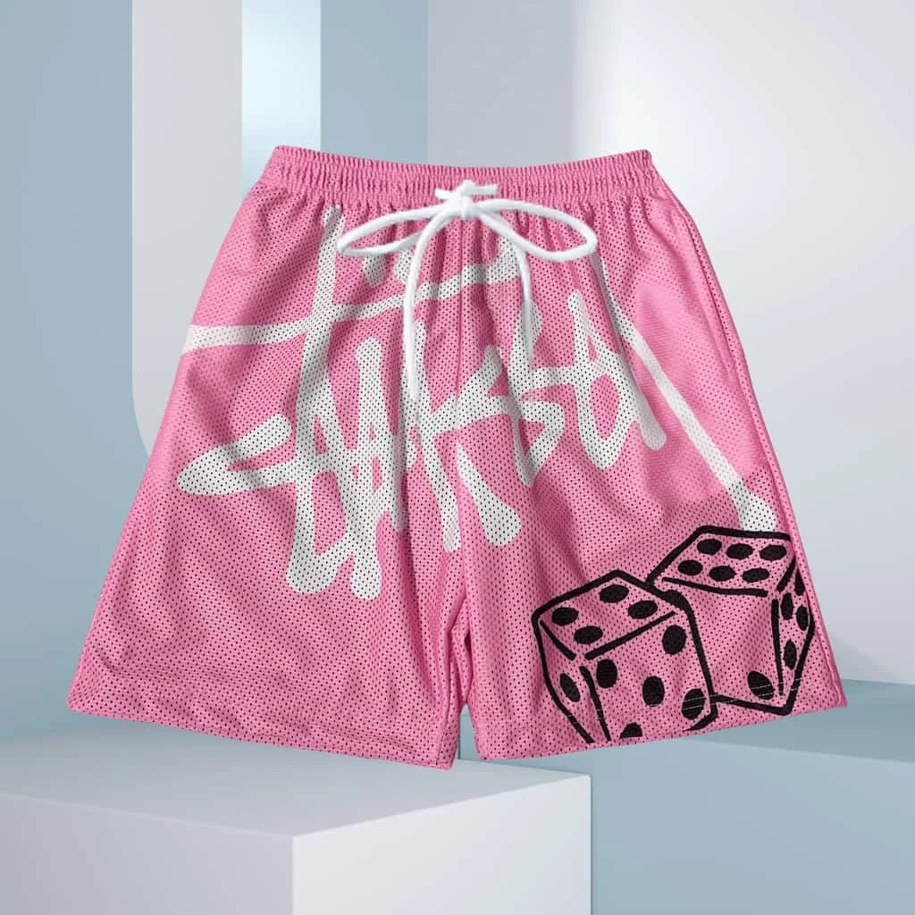 25 Years of Trendy Streetwear Fashion, Casual, Loose, Sporty, Quick-drying, Sweat-absorbing Motorcycle Shorts for Men and Women