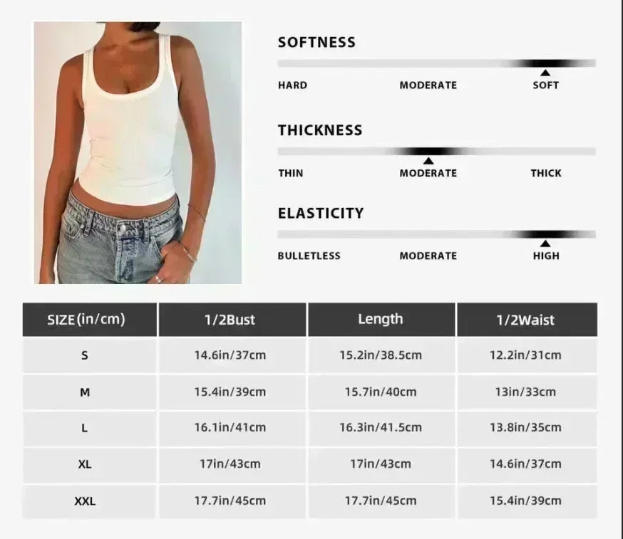 Sexy Graphic  Fashion Top Printed  Summer Clothes Women Y2K Cropped Tank Tops Tees