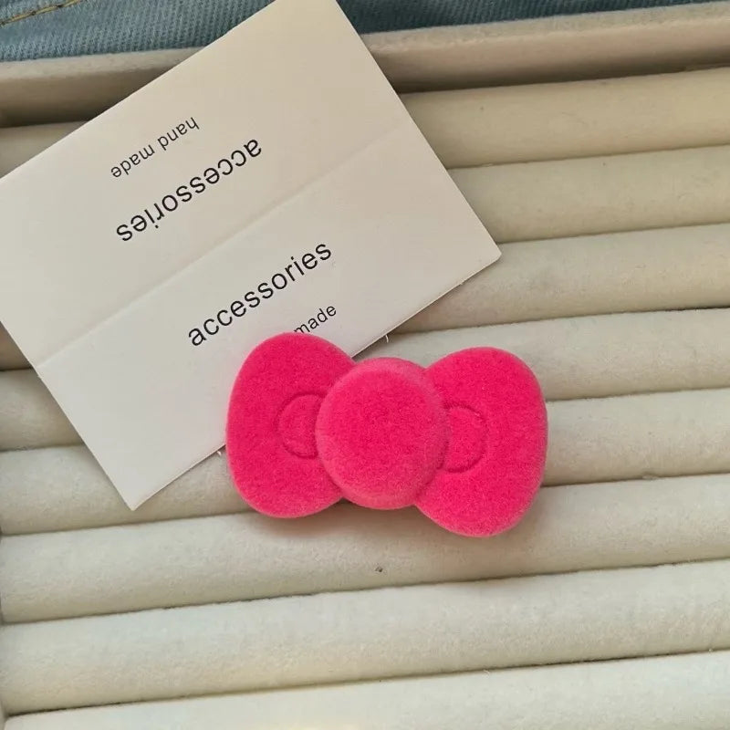 2pcs Sweet Pink Bow Star Hairpin for Girls Women Y2k Korean Style Heart Hair Clip Barrette Side Clip Headwear Hair Accessories