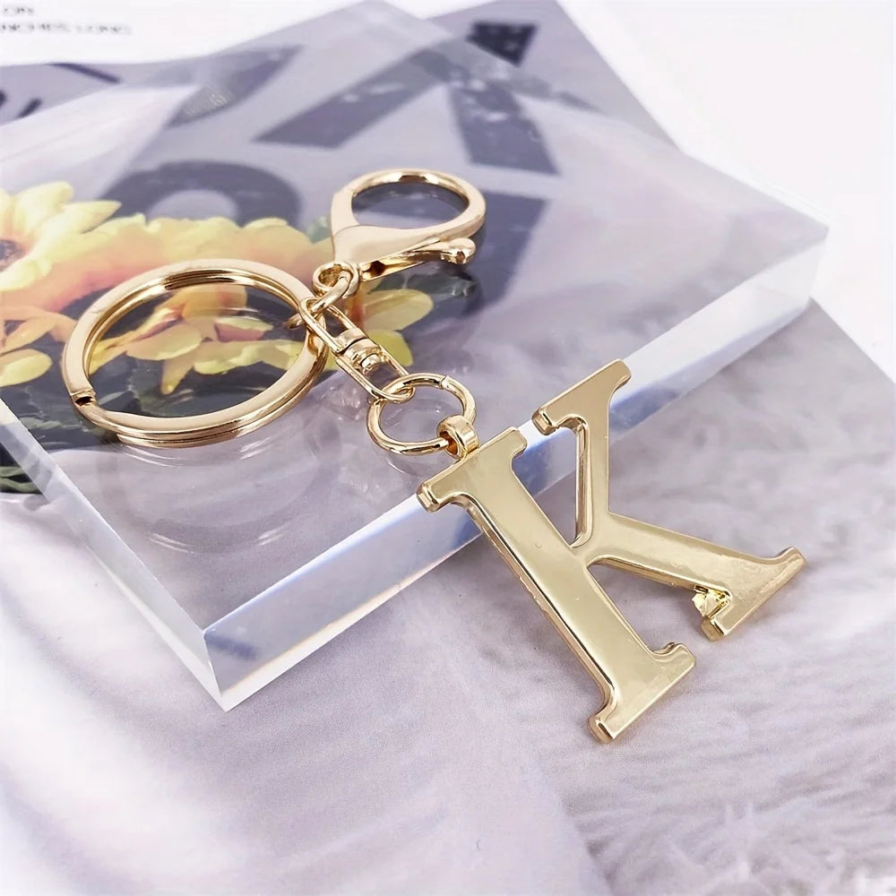 1pc English Letter Keychain Pendant Phone Pendant Key Ring Accessories Lovely Bag Charm for Girls Gift Car Pendant