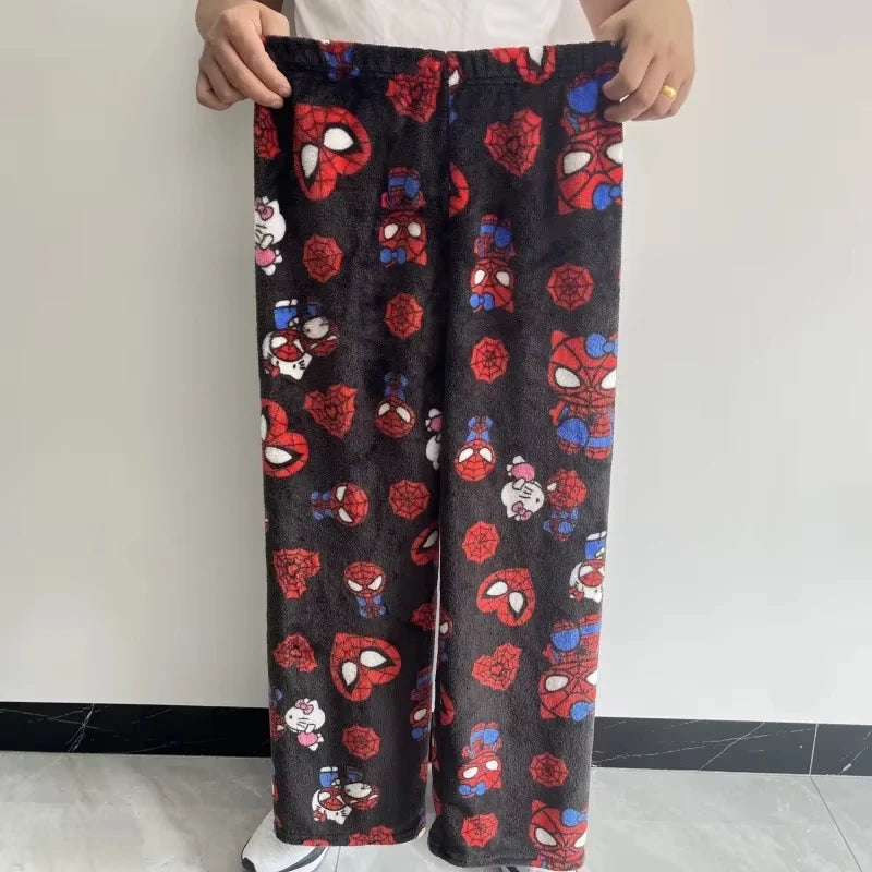 2025 MINISO New Hello Kitty Long Sleeved Quick Drying Casual Women's Daily Long Pants Breathable Cartoon Cute Sports Pants