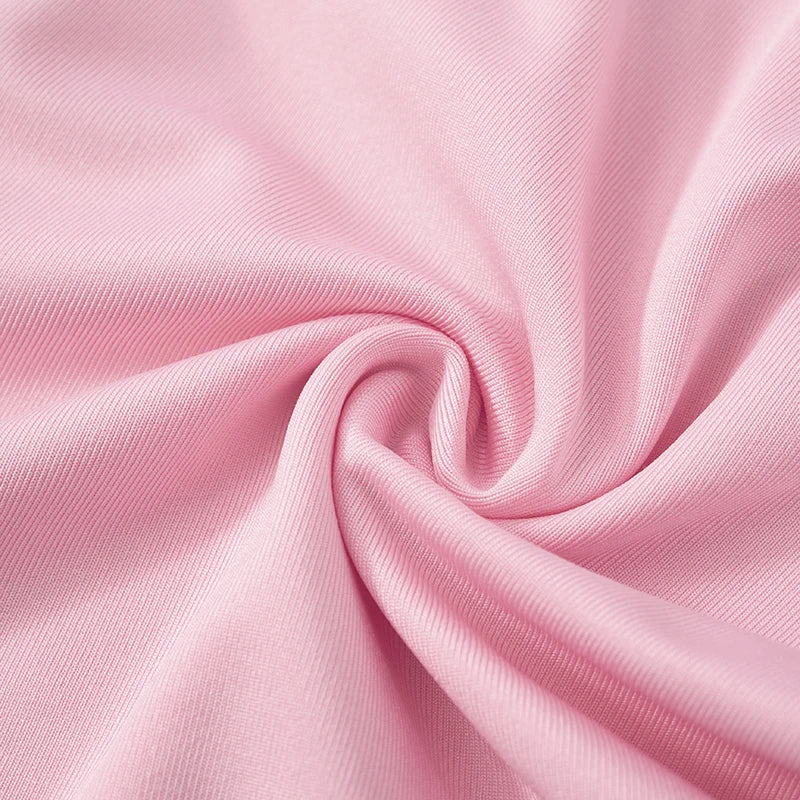 Weird Puss Contrast Bandage 2 Piece Set Women Sexy Halter Mini Bra+Skinny Swim Shorts Vacation Beach Party Style Trend Swimsuits