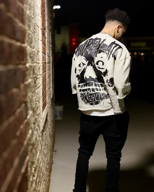 Oversized Blue Couple Gothic Cropped T Shirt Men Women Harajuku Pretty Btches Love Swipers Graphic T-Shirt Streetwear