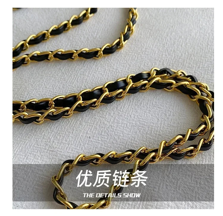 2025 New Arrival! Women's High-Quality Textured Small Square Bag - Trendy Chain Shoulder Design, Versatile for All Occasions