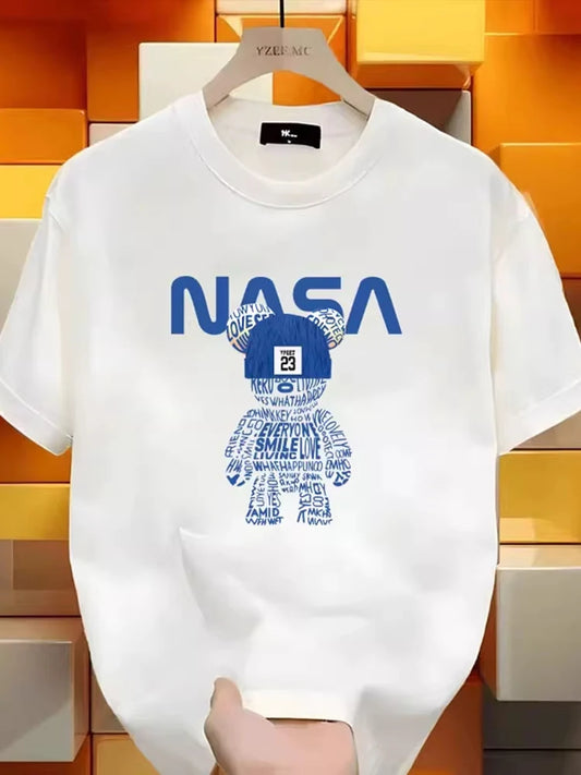 2025 Luxury Trend Premium Cotton Short-Sleeved T-Shirt for Men - Summer In Style - Young Fashion Brand - Loose Round Neck