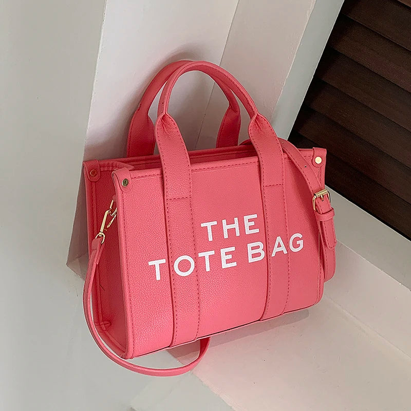 The Tote Bag For Women Crossbody Female Handbag New Solid Words Lette Leisure Large Bag,Luxury Fashion Bag,designer Bag for PU