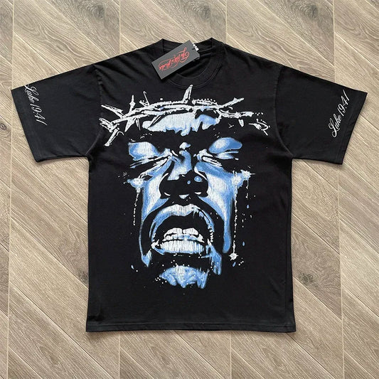 HS  Wings of Liberty printed short-sleeved T-shirt